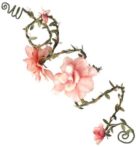 PartyforU Fairy Floral Arm Wrap - Pink Flower Fairy Arm Wrap Accessories for Women Forest Renfaire
