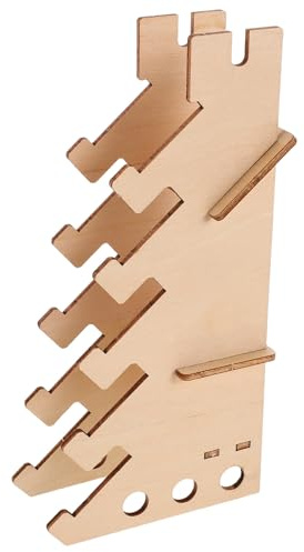 Warmhm Présentoir Skate Doigts Support Exposition pour Mini-Skateboards et Longboards Étagère Bois Niveaux