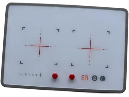 Jiuvaso Giocattolo per Cucina a induzione, Gioco di Ruolo, Regalo con Suoni e luci, Multiuso, Bianco, per Bambini, elettrodomestici da Cucina, Accessori per