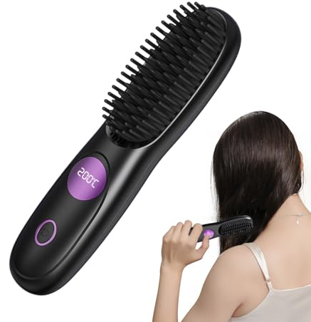 Outil de style sans fil portable rechargeable USB | plaque de voyage pour cheveux, pour voyage, style de vacances, salon, maison, mariage, fête d'été