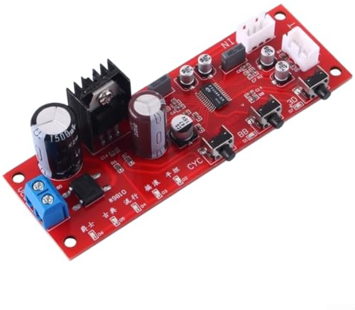 Professionell tontavla med basboost 3D-ljudeffekt, förförstärkningsprocessor med flera EQ-förinställningar för klassisk jazz rock, bärbar storlek 10 x 3,3 x 2,5 cm