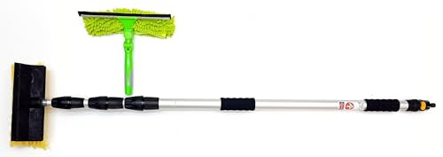 13 Foot Water Fed Window Cleaning Pole Pad Squeegee Extendable Telescopic Kit