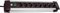 Brennenstuhl - Premium-Alu-Line Steckdosenleiste schwarz mit Schalter, 8-Fach, Silber/schwarz, 1