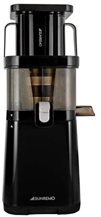 Sunremo Primo Slow Juicer - Extractor de zumo negro
