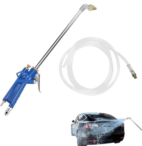 Amesor Pulverizador De Aire Comprimido | Pulverizador Neumático De Aire A Alta Presión Con Manguera,Potente Barra de Limpieza Extensible para Vehículos Industria Jardinería Cuidado Diario y Filtros de