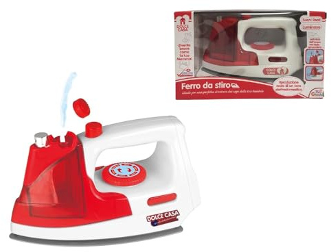 Ferro da Stiro Giocattolo con Luci Suono Spruzza Acqua Set per Stirare Giocattolo Ferro da Stiro per Bambini Stireria con Effetti Realistici Effetto Vapore Effetti Reali