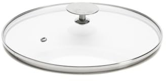 de Buyer - Glasdeckel mit Edelstahlknopf - 28 cm Durchmesser - 3429.28