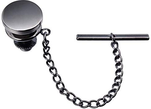 Classical Tie Tacks Pins in a Gift Box for Mens - Gunmetal