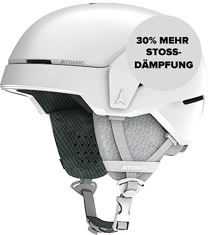 ATOMIC COUNT Skihelm - White Heather - Größe M - Helm für max. Sicherheit - Skihelme mit bequemem 360° Fit System - Snowboardhelm mit funktionellem Innenfutter - Kopfumfang 55-59 cm