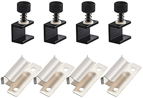 3D Drucker Bett Clips 5Aplusreprap: 7 mm Ender 3 Glasbett Clips, Beheizte Bett Clip für Ender-3 Pro/3-V2/3 Neo/Ender-5/Plus, CR10/CR10S, CR-20 PRO(8 Stück)