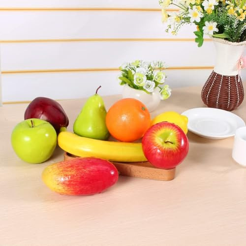 Frutta Finta, 8 Pezzi Decorazione di Frutta Finta Artificiale Realistica, Frutta Artificiale per la Decorazione Cucina Realistica Frutta Finta Artificiale Esposizione di Alimenti Home Party Decor Craf
