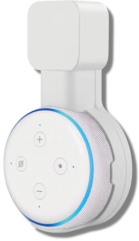 Sintron Smart Home Lautsprecher Wandhalterung Holder für Dot 3. Generation & Google Mini, Halterung Ständer mit integriertem Kabelmanagement, Ideal für Küche, Bad, Schlafzimmer, Keine Schrauben (Weiß)