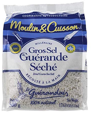Gros Sel Séché Spécial Moulin Sachet 500G|Le Guerandais|(Lot De 3)|Best Deal