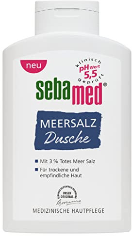 2 Stück Vorteilspack SEBAMED Meersalz Dusche 400 ml, Duschgel für Männer und Frauen, seifenfreie Reinigung für empfindliche und trockene Haut, ohne Mikroplastik, 2 x 400 ml
