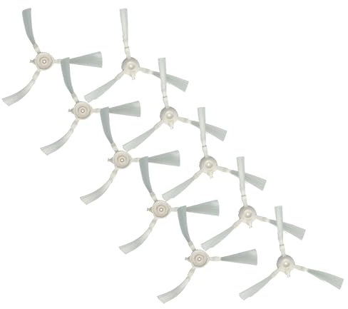 vhbw 10x Cepillo Redondo Compatible con Rowenta X-plorer Serie 45 RR8227 Robot Aspirador - 10x cepillos Laterales, Set de cepillos