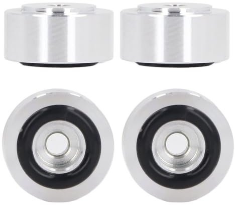 Zunate 4 Delar Aluminium Högtalarisoleringsfötter, Högtalardämpare Spike Non-Slip Isolation Pad för Ljud Skivspelare Subwoofer CD-förstärkare