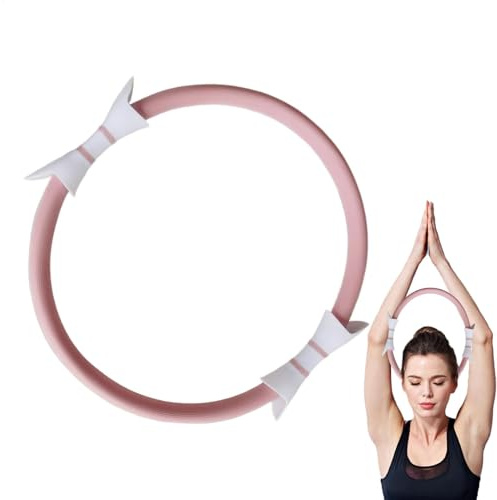 Toning pilatesring - lätt fitnessring motstånd pilates ring - träningsutrustning dubbelgrepp halkfria yogatillbehör för träning och gym
