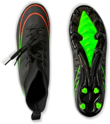 IFIKK Fotbollsskor herr Spike Cleats Athletics Spikes fotbollsskor unisex barn träningsskor professionella sneakers utomhus sport fotboll stövlar tävling, Mst01, 39 EU