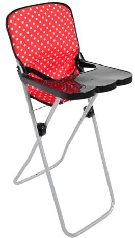 GALPADA Trona Juguete Muñecas Silla Alta para Bebés Accesorio Fácil de Limpiar para Infantiles