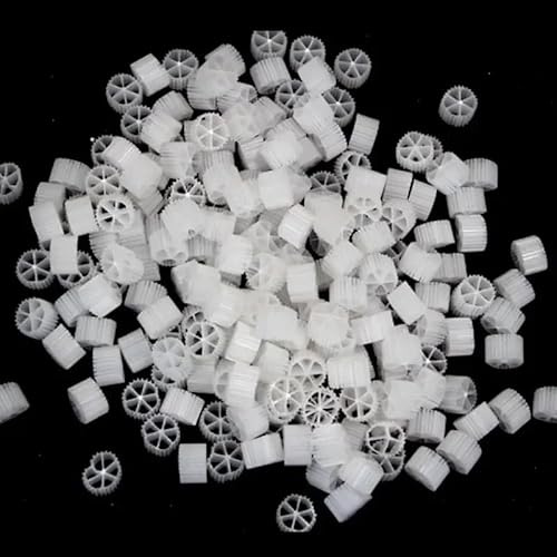 1pc Red K1 Filter Media Biological Filtration Media Bio Balls Water Treatment for Fish Tank Aquarium Filter Pond Water Filtration(White,100g)