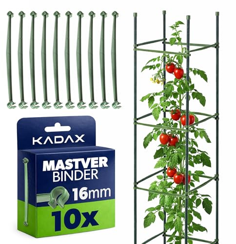 KADAX set med 10 växtstav-kopplingar Ø 16 mm, kopplingar för klätterstöd, ranktorn och växtstöd i trädgården, stickproppsförbindare för växtstavar