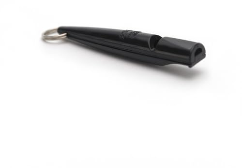 THE ACME | Dog Training Whistle Number 210 Coming in Various Sizes & Colours | Good Sound Quality, Weather-Proof Whistles | Designed and Made in The UK | Black