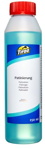 Tifoo Patinierung (250 ml) - Messing/Kupfer/Bronze patinieren, Patiniermittel - Patina Farbe