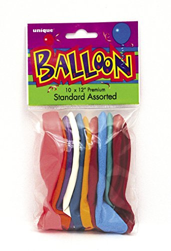 Blandade färger premium latexballonger (30 cm) förpackning med 10 – festdekorationer för firanden och evenemang