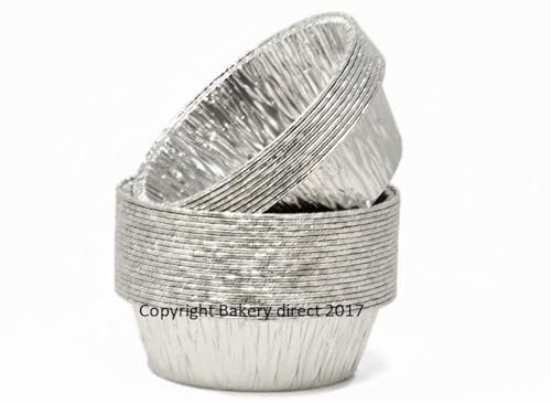Bakery Direct 100 Round Silver Pie foils/Dishes
