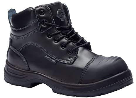 Blackrock Lincoln S3 Fully Waterproof Non Metallic Leather Safety Work Boot with Metatarsal Protection, Composite Toe Cap and Protective Midsole, Ankle Support Safety Work Boot - Size 9