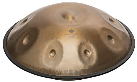 Sela SE 202 Harmony Handpan D Amara Acier inoxydable, avec sac en nylon rembourré et gants en coton, tambour en acier, fabriqué à la main, instrument à percussion de haute qualité