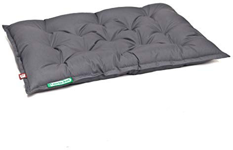 Doctor Bark Hundekissen Urban - orthopädisches Hundebett für größere Hunde - waschbar bis 95°C - robuste Indoor/Outdoor Hundematratze - Made in Germany (L - 80x60 cm, Grau)