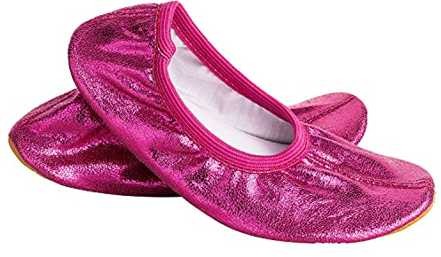 Siegertreppchen® Scarpe da Ginnastica Artistica 35 Rosa - Scarpe da Ballo per Ragazze, Ragazzi e Adulti