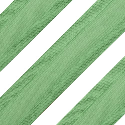 Realm Bias Binding Tape, Cotton, 1 Inch / 25mm - 5 Metres (Spring Green)