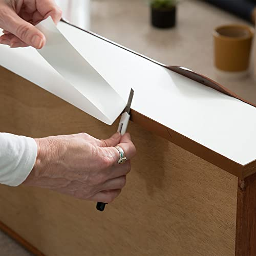 Vinyl Warehouse Matt White Sticky Back Furniture Wrap Vinyl (W)90cm (L) Sold by the metre