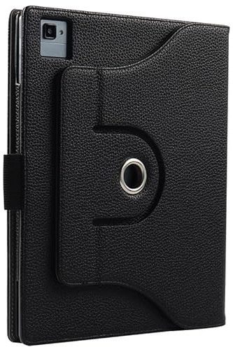 INSOLKIDON Compatible with B-OOX TAB Ultra 10.3 inch Tablet Case, Full Coverage Ultra Slim Leather Portfolio with Folding Stand, Magnetic Closure (Black)