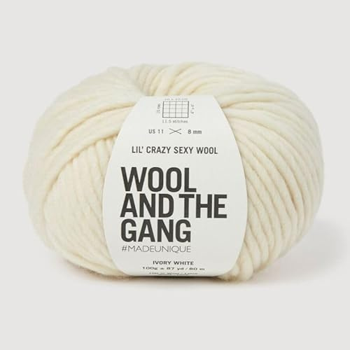 Ull och gänget, Lil' Crazy sexig ull, elfenbensvit, 100 g, tjock