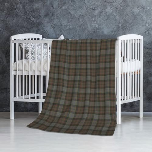 YSOLDA Coperta, calda coperta in flanella/coperta da letto per divano ufficio 127 x 76 cm,Tartan Fraser di Outlander