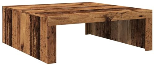 vidaXL Tavolino Salotto Legno Antico 100x100x35 cm in Truciolato, Tavolo Salotto, tavolino, Arredamento da Soggiorno, tavolino da Soggiorno