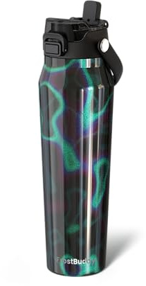 Frost Buddy 32oz Insulated Water Bottle with Straw & Chug Lid | Leak-Proof Stainless Steel | 24-Hours Cold | Sweat-Proof, Cup Holder Friendly | Ideal for Gym, Travel, Sports & Everyday Hydration