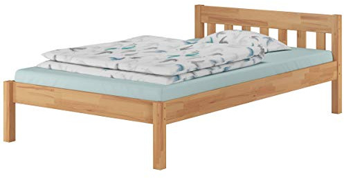 Erst-Holz®Massivholzbett Echtholzbett Holzbett 120x220 Buche Zubehör wählbar V-60.83-12-220ohne Zubehör
