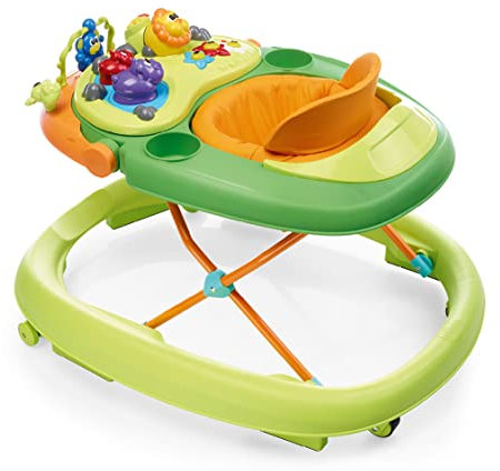 Chicco Laufgerät Walky Talky mit Elektronischem 3D-Spielcenter Dschungel, Green Wave