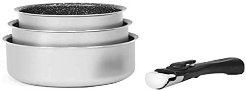 Arthur Martin Set de 3 casseroles amovibles Gris 16/18/20 cm AM120G