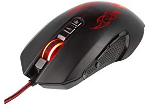 Konix Drakkar Souris Filaire Hœnir pour PC Gaming - 8 Boutons - Fréquence 1 000 Hz - Résolution 3 200 DPI - Rétroéclairage 4 Couleurs