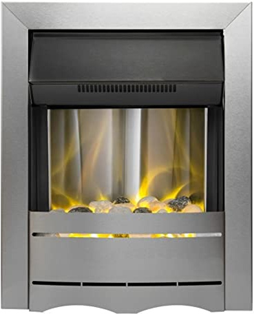 Nevada Electric Fire in Brushed Steel
