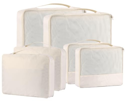 DoubleTrip Packing Cubes for Suitcases Carry on Luggage Organizer 6 Set Travel Accessories Lightweight Storage Bag Space Saver Clothes Pouch Large