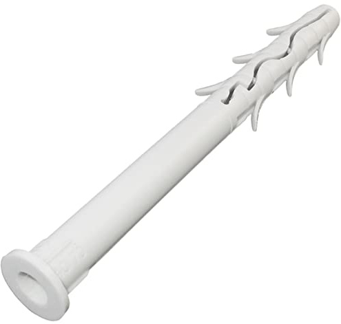 AERZETIX - C57416 - Lot de 10 Chevilles universelles à ailettes à Frapper Ø12x140 mm à collerette - en Plastique/Nylon - maçonnerie Fixation en béton Brique Pierre parpaing