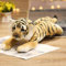 TRAVELKNOT Süßes Tiger Kuscheltier Riesen Stofftier aus Weichem Plüsch Niedliches Tiger Plüschtier Realistic Geburtstags Geschenk für Mädchen Deko Teenager Zimmer 48cm