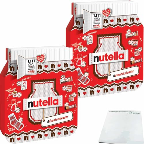 usy Bundle für Nutella Adventskalender 2er Pack (2x528g Packung) + usy Block