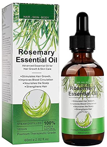 Rosemary Oil For Hair, Rosemary Oil For Hair Growth - 2.02fl Oz Rosemary Oil For Hair Skin And Refreshing Aromatherapy Oil, Cleansing Oil For Dry Scalp Care